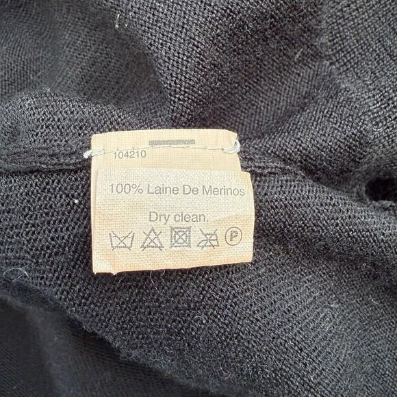 Madewell‎ Black Rowhouse Merino Wool Sweater, Size XS - Picture 13 of 13